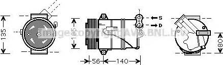 Ava Quality Cooling OL K429 - Kompresors, Gaisa kond. sistēma www.autospares.lv