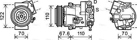 Ava Quality Cooling OLAK606 - Kompresors, Gaisa kond. sistēma autospares.lv