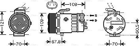 Ava Quality Cooling OL K139 - Kompresors, Gaisa kond. sistēma www.autospares.lv