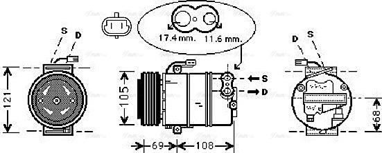 Ava Quality Cooling OL K316 - Kompresors, Gaisa kond. sistēma www.autospares.lv