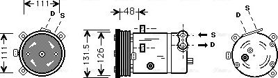 Ava Quality Cooling OLAK280 - Kompresors, Gaisa kond. sistēma autospares.lv