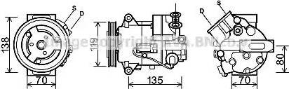 Ava Quality Cooling OL K495 - Kompresors, Gaisa kond. sistēma autospares.lv