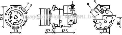 Ava Quality Cooling OL K497 - Kompresors, Gaisa kond. sistēma www.autospares.lv