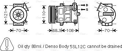 Ava Quality Cooling OL K418 - Kompresors, Gaisa kond. sistēma www.autospares.lv