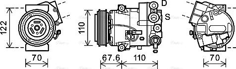 Ava Quality Cooling OLK606 - Kompresors, Gaisa kond. sistēma autospares.lv