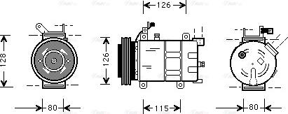 Ava Quality Cooling OL K021 - Kompresors, Gaisa kond. sistēma www.autospares.lv