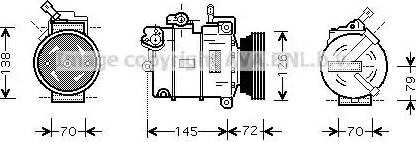 Ava Quality Cooling OL K376 - Kompresors, Gaisa kond. sistēma www.autospares.lv