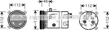 Ava Quality Cooling OL K278 - Kompresors, Gaisa kond. sistēma www.autospares.lv