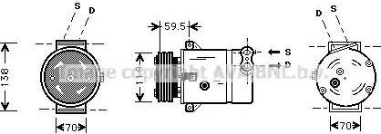 Ava Quality Cooling OL K273 - Kompresors, Gaisa kond. sistēma www.autospares.lv