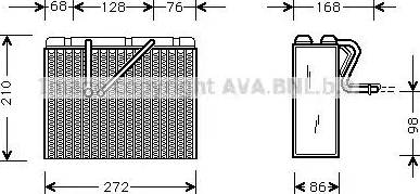 Ava Quality Cooling OL V301 - Iztvaikotājs, Gaisa kondicionēšanas sistēma www.autospares.lv