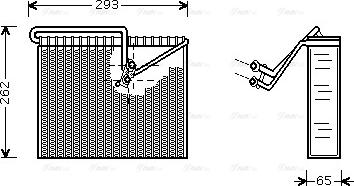 Ava Quality Cooling OLV372 - Iztvaikotājs, Gaisa kondicionēšanas sistēma www.autospares.lv