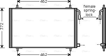 Ava Quality Cooling PE 5191 - Kondensators, Gaisa kond. sistēma www.autospares.lv