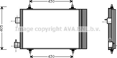 Ava Quality Cooling PE5193D - Kondensators, Gaisa kond. sistēma www.autospares.lv