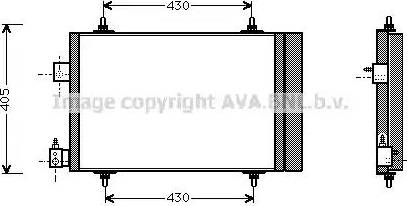 Ava Quality Cooling PE 5193 - Kondensators, Gaisa kond. sistēma www.autospares.lv