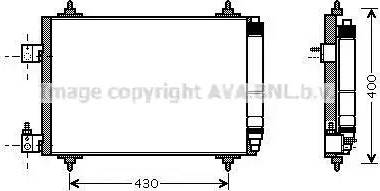 Ava Quality Cooling PE5286D - Kondensators, Gaisa kond. sistēma www.autospares.lv