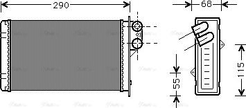 Ava Quality Cooling PE 6100 - Siltummainis, Salona apsilde www.autospares.lv