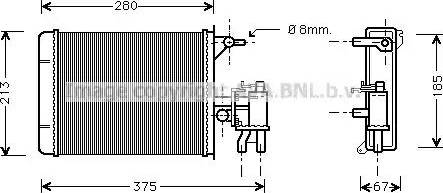 Ava Quality Cooling PE 6134 - Siltummainis, Salona apsilde www.autospares.lv