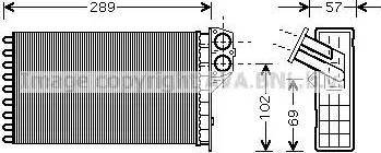 Ava Quality Cooling PE 6226 - Siltummainis, Salona apsilde www.autospares.lv