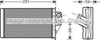 Ava Quality Cooling PE 6228 - Siltummainis, Salona apsilde www.autospares.lv