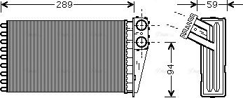 Ava Quality Cooling PE 6227 - Siltummainis, Salona apsilde www.autospares.lv