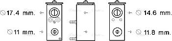 Ava Quality Cooling PE1376 - Izplešanās vārsts, Gaisa kond. sistēma www.autospares.lv