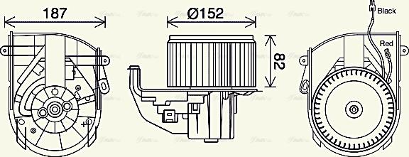 Ava Quality Cooling PE8414 - Salona ventilators www.autospares.lv