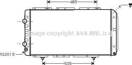 Ava Quality Cooling PE 2146 - Radiators, Motora dzesēšanas sistēma www.autospares.lv