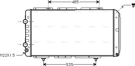 Ava Quality Cooling PE 2150 - Radiators, Motora dzesēšanas sistēma www.autospares.lv