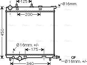 Ava Quality Cooling PE2368 - Radiators, Motora dzesēšanas sistēma www.autospares.lv