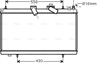 Ava Quality Cooling PE 2296 - Radiators, Motora dzesēšanas sistēma www.autospares.lv