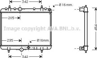 Ava Quality Cooling PE 2249 - Radiators, Motora dzesēšanas sistēma www.autospares.lv