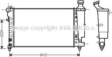 Ava Quality Cooling PE 2262 - Radiators, Motora dzesēšanas sistēma www.autospares.lv