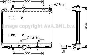 Ava Quality Cooling PE 2201 - Radiators, Motora dzesēšanas sistēma www.autospares.lv