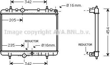 Ava Quality Cooling PE 2280 - Radiators, Motora dzesēšanas sistēma www.autospares.lv