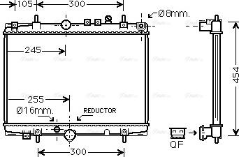 Ava Quality Cooling PE 2235 - Radiators, Motora dzesēšanas sistēma www.autospares.lv