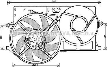 Ava Quality Cooling PE 7540 - Ventilators, Motora dzesēšanas sistēma www.autospares.lv