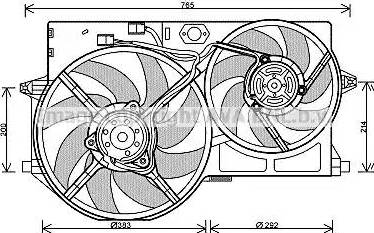 Ava Quality Cooling PE 7541 - Ventilators, Motora dzesēšanas sistēma www.autospares.lv