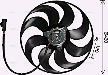 Ava Quality Cooling PE7559 - Ventilators, Motora dzesēšanas sistēma www.autospares.lv