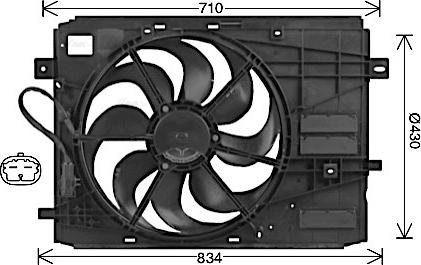 Ava Quality Cooling PE7561 - Ventilators, Motora dzesēšanas sistēma www.autospares.lv