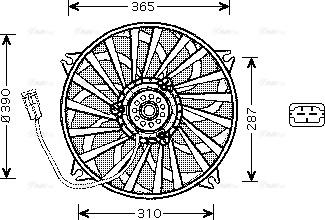 Ava Quality Cooling PE 7535 - Ventilators, Motora dzesēšanas sistēma www.autospares.lv