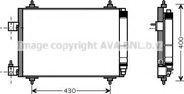 Ava Quality Cooling PEA5286 - Kondensators, Gaisa kond. sistēma www.autospares.lv