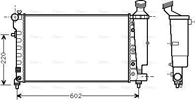 Ava Quality Cooling PEA2262 - Radiators, Motora dzesēšanas sistēma www.autospares.lv