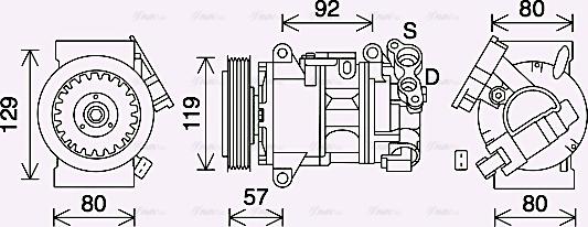 Ava Quality Cooling PEAK408 - Kompresors, Gaisa kond. sistēma autospares.lv