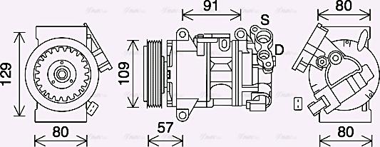 Ava Quality Cooling PEAK407 - Kompresors, Gaisa kond. sistēma autospares.lv