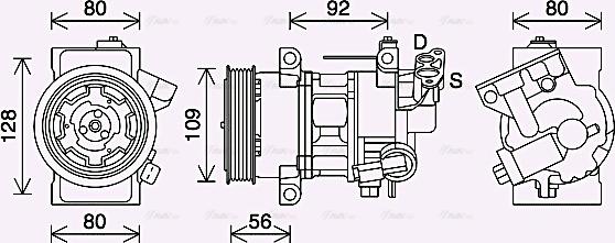 Ava Quality Cooling PEAK418 - Kompresors, Gaisa kond. sistēma autospares.lv