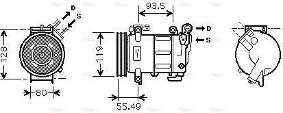 Ava Quality Cooling PEAK316 - Kompresors, Gaisa kond. sistēma autospares.lv