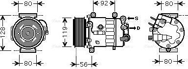 Ava Quality Cooling PEAK320 - Kompresors, Gaisa kond. sistēma www.autospares.lv