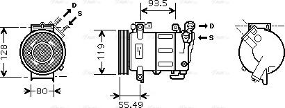 Ava Quality Cooling PE K316 - Kompresors, Gaisa kond. sistēma www.autospares.lv