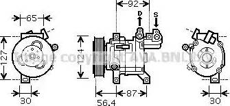 Ava Quality Cooling PE K318 - Kompresors, Gaisa kond. sistēma autospares.lv