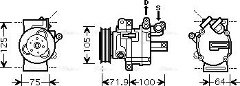 Ava Quality Cooling PE K317 - Kompresors, Gaisa kond. sistēma autospares.lv